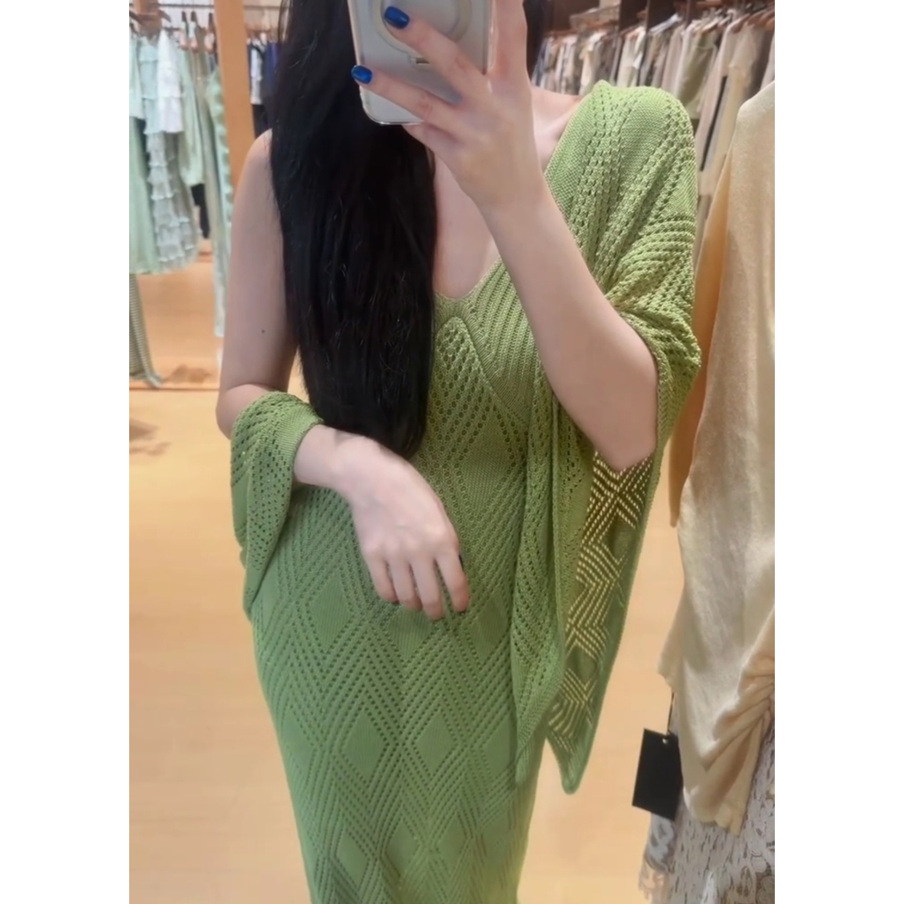 JIJINQI Summer V-Neck Sleeveless Dress Set with Shawl - Image 5