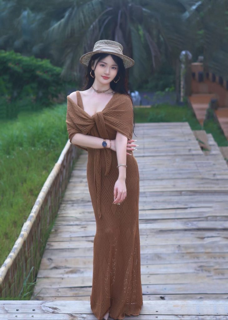 V-Neck Cutout Cami Dress with Shawl Two-Piece Summer Set